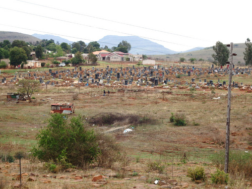 The cemetery is 4x Jannie's last visit.